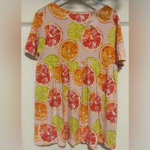 Posh Peanut Citrine Basic Peplum Top